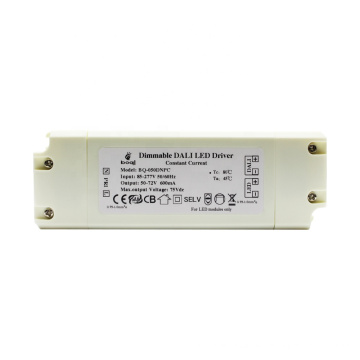 boqi 42W DALI dimmable led driver 600ma 30w 32w 36w 40w 42w DALI led driver with CE CB SAA